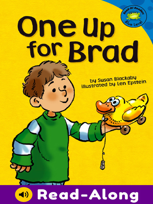 Title details for One Up for Brad by Susan Blackaby - Wait list